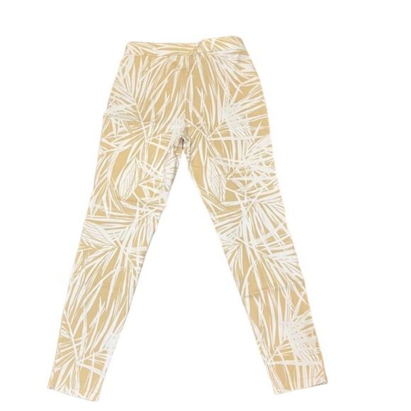 Zac & Rachel Women's Palm Leaf Print Pants Stretch Fit Size 8 - Picture 3 of 11